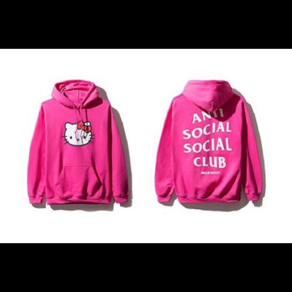 anti social social club hello kitty hoodie